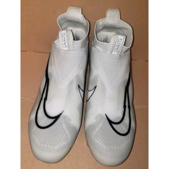 NIKE ALPHA MENACE ELITE 3 FLYKNIT FOOTBALL WHITE MEN'S SIZE 8, 8.5, 11, 12 &12.5 - Picture 10 of 12